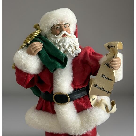 Clothtique Christmas Possible Dreams PDL Santa Figure Fur Toy Bag Slung List - Picture 6 of 7